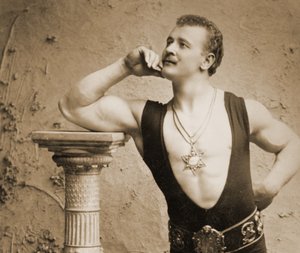 Eugen Sandow, in Classical Ancient Greco-Roman Pose, c.1894